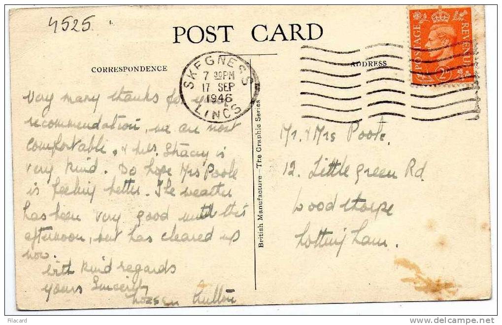4525   United Kindom     The Waterways  And Pier  Skegness  VG 1946 - Other & Unclassified