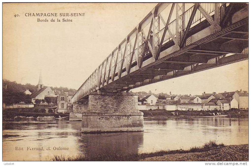 CHAMPAGNE BORDS DE SEINE - Champagne Sur Seine