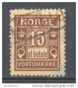 Norway 1914 Postage Due Mi. 4 II A  15 Ø - Usati