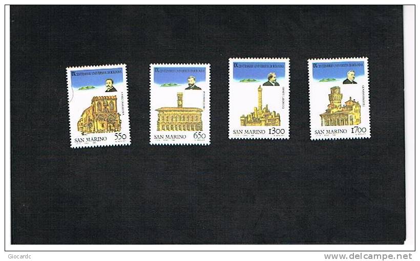 SAN MARINO - UNIF. 1228.1231 -  1988 IX CENTENARIO UNIVERSITA' DI BOLOGNA    - NUOVI ** - Unused Stamps