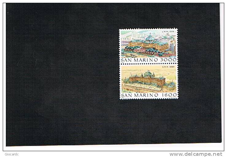 SAN MARINO - UNIF. 1243.1244  -  1988 HOLLAND EUROPA 88 FILACEPT: ESPOS. FILATELICA INTERN. (AIA)     - NUOVI ** - Unused Stamps