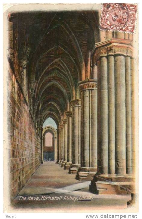 4478   United Kingdom   Leeds  The Nave Kirkstall  Abbey  VG 1923 - Leeds