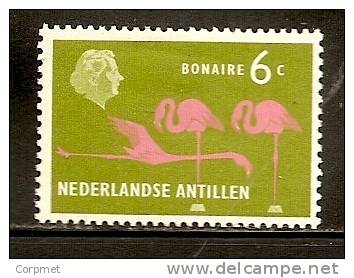 FAUNA - FLAMINGO - ANTILLES NEERLANDAISES - High Value Of The Set  Yvert # 263 - 6c Vert Olive - MINT (LH) - Flamingos