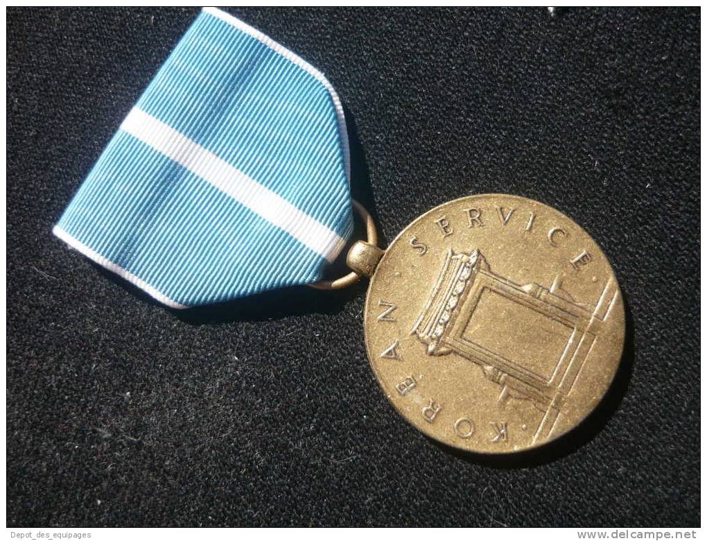 USA  : MEDAILLE :  KOREAN  SERVICE        état Neuf - Verenigde Staten