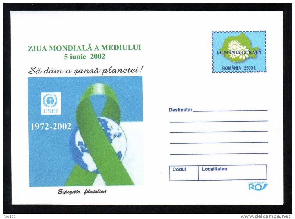 Romania 2002 World Environment Day, 5 Iunie Cover Stationery,Exhibition Philatelique !! - Nature