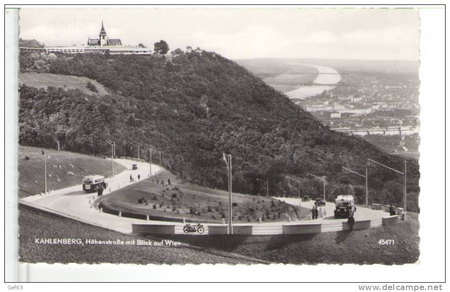 Kahlenberg - Höhenstrasse Mit Blick Auf Wien - Autres & Non Classés