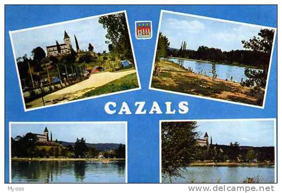 46 CAZALS Le Plan D'eau Et Le Camping - Cazals