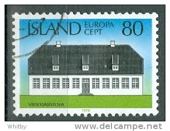 Iceland 1978 80 K  Baliffs Residence, Videy Island  #506 - Used Stamps