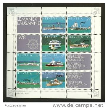 SWITZERLAND 1978 MNH Stamp(s) Block 23 Philatelic Exhibiton - Expositions Philatéliques