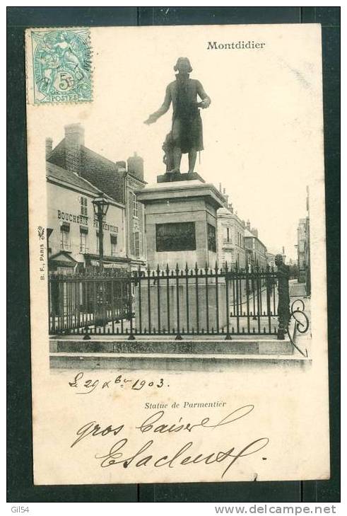 Montdidier - Statue De Parmentier  - Qg113 - Montdidier