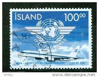 Iceland 1994 100k  ICAO 50th Nniversary #792 - Oblitérés