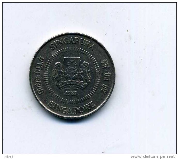 - MONNAIE SINGAPOUR . 10C. 1989 - Singapore