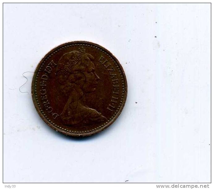 - MONNAIE GRANDE-BRETAGNE 1971.... 1/2 NEW PENNY 1971 - 1/2 Penny & 1/2 New Penny