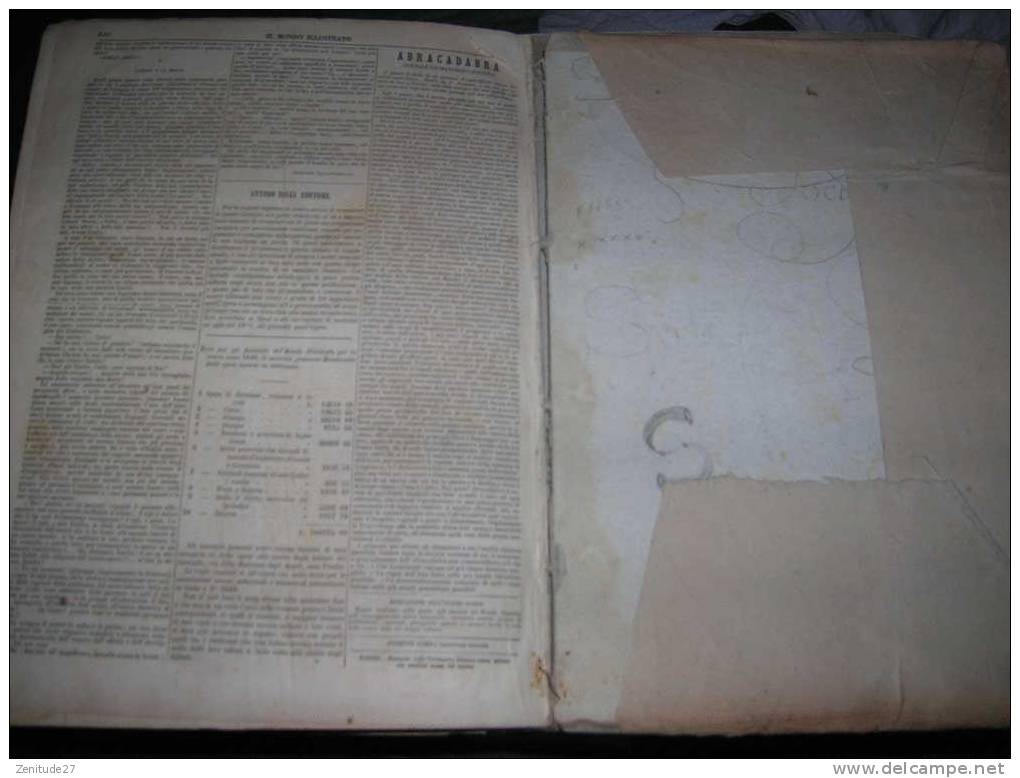 IL MONDO ILLUSTRATO -Giornale Universale- Anno Secundo 1848 - 860 Paggi - Libri Antichi