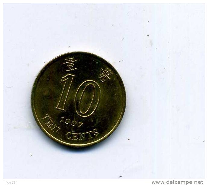 - MONNAIE HONG KONG . 10C. 1997 - Hong Kong