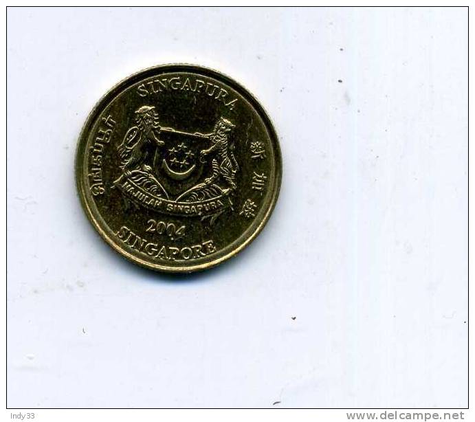 - MONNAIE SINGAPOUR . 5C. 2004 - Singapour