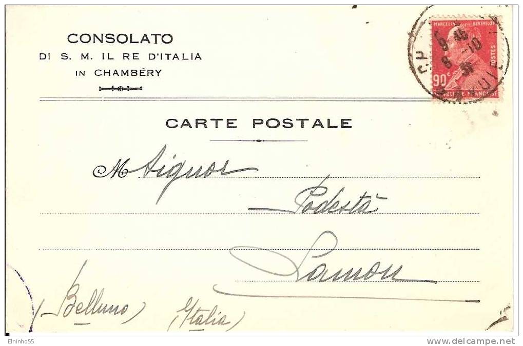 1931 Consolato Italiano In Chambery - Franchise