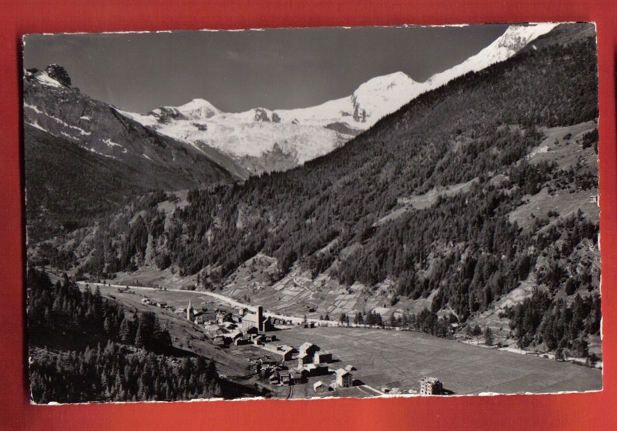 V420 Saas-Grund, Allalinhorn Und Alphubel.Mention Manuscrite : 1951. Gyger 12671 - Saas-Grund