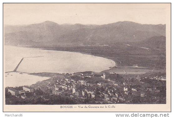 ALGERIE.BOUGIE.VUE DU GOURAYA SUR LE GOLFE - Bejaia (Bougie)