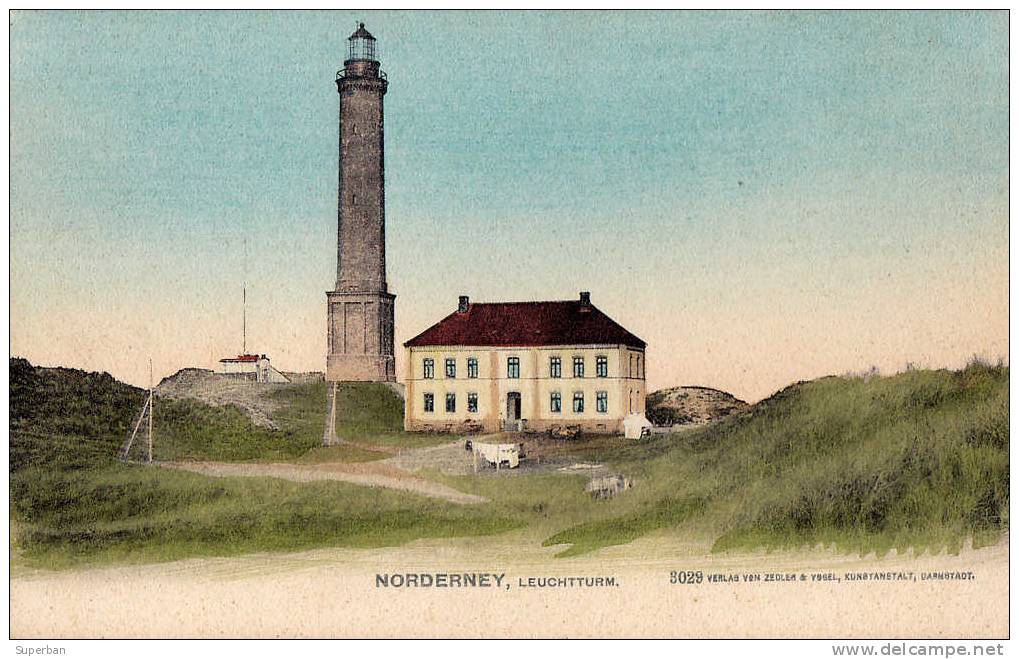 NORDERNEY : LEUCHTTURM / PHARE / LIGHTHOUSE - ANNÉE: ENV. 1900 (e-273) - Norderney