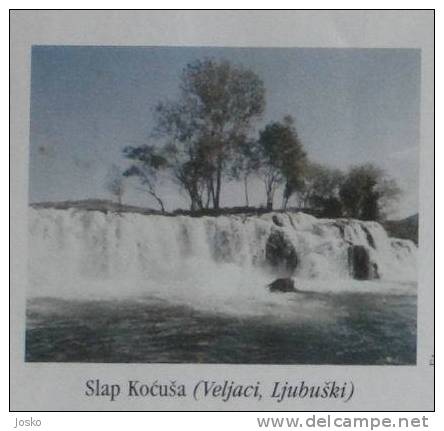 EUROPA CEPT 2001Herceg Bosna Croatian Part Mostar ( Bosnia And Herzegovina FDC ) Waterfall Waterfalls Fall Falls Cascade - 2001