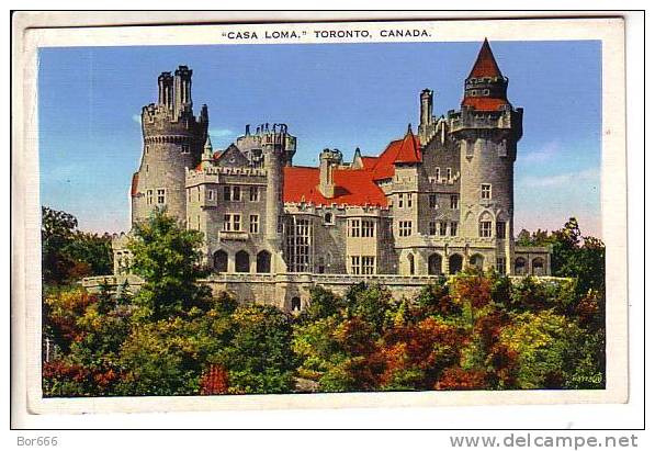 GOOD OLD CANADA POSTCARD - TORONTO - Casa Loma - Toronto