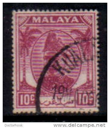 MALAYA---Selangor   Scott #  86  F-VF USED - Selangor