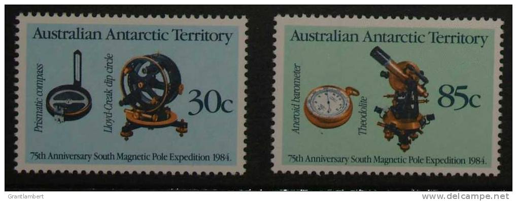 AAT 1984 Magnetic Pole Anniversary Set MNH - Unused Stamps