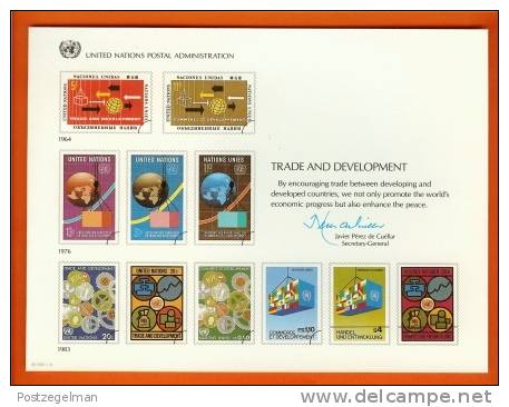 UNO 1983 MNH Souvenir Card With Printed Stamps - Other & Unclassified