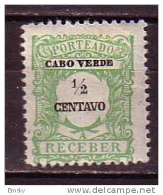 R5554 - COLONIES PORTUGAISES CABO VERDE TAXE Yv N°21 * - Cape Verde