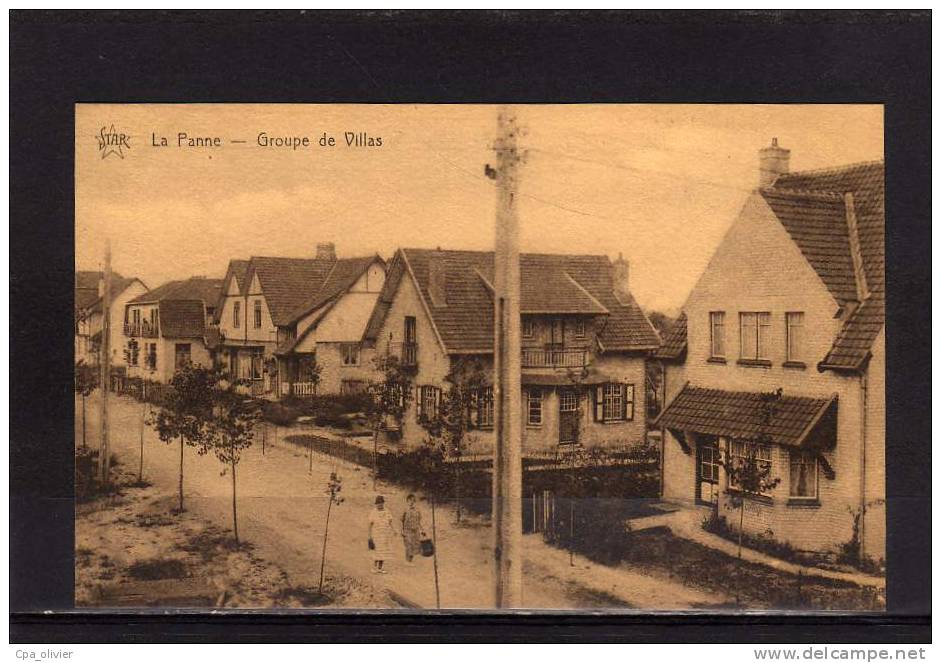 BELGIQUE LA PANNE Groupe De Villas, Ed Star, 193? - De Panne