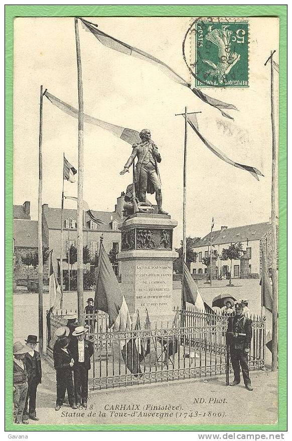 29 Carhaix - Statue De La Tour-d'Auvergne - Carhaix-Plouguer