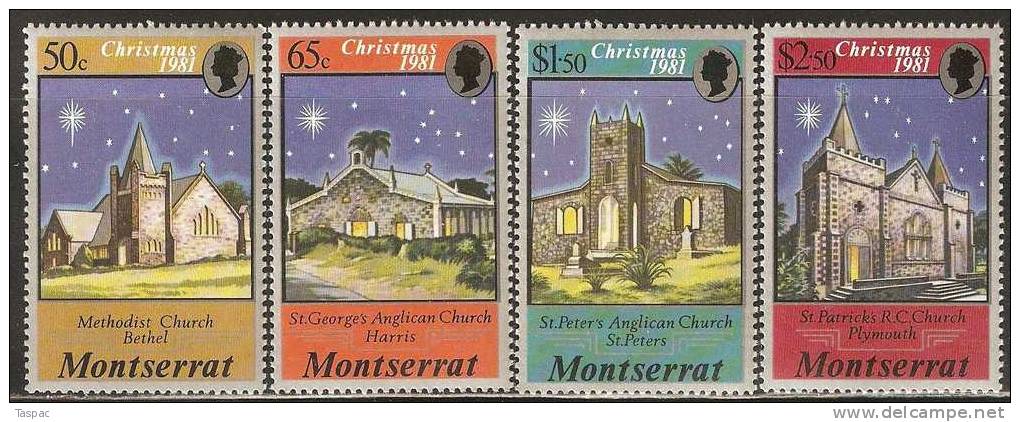 Montserrat 1981 Mi# 476-479 ** MNH - Christmas - Montserrat