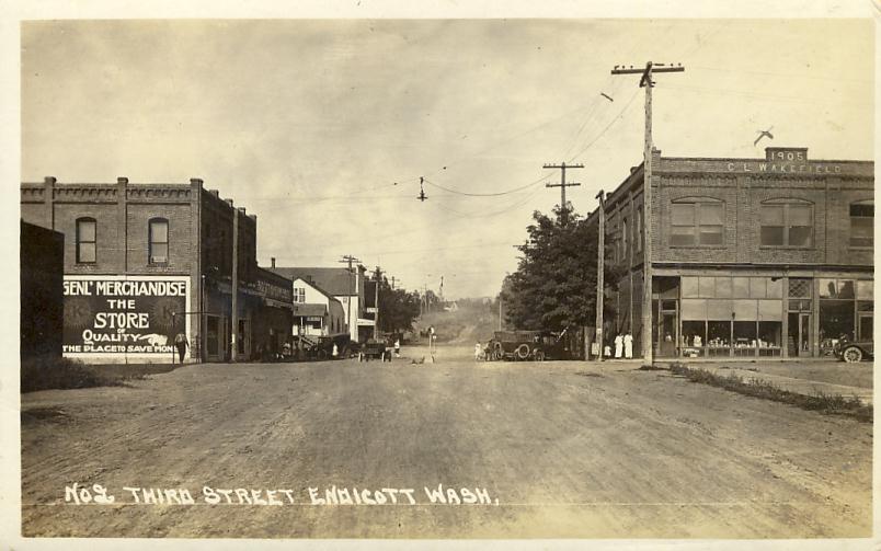 Etats-Unis -  State Of Washington - Endicott - Third Street - Carte-Photo - Autres & Non Classés