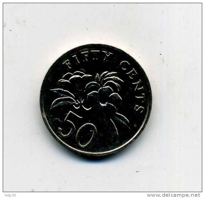 - MONNAIE SINGAPOUR . 50 C. 1991 - Singapour