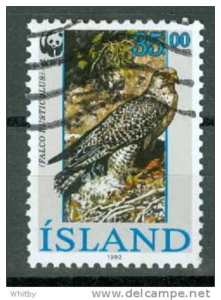 Iceland 1992 35k Falcon #765 - Used Stamps