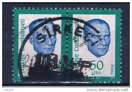 TR+ Türkei 1983 Mi 2649 Atatürk (Paar) - Used Stamps