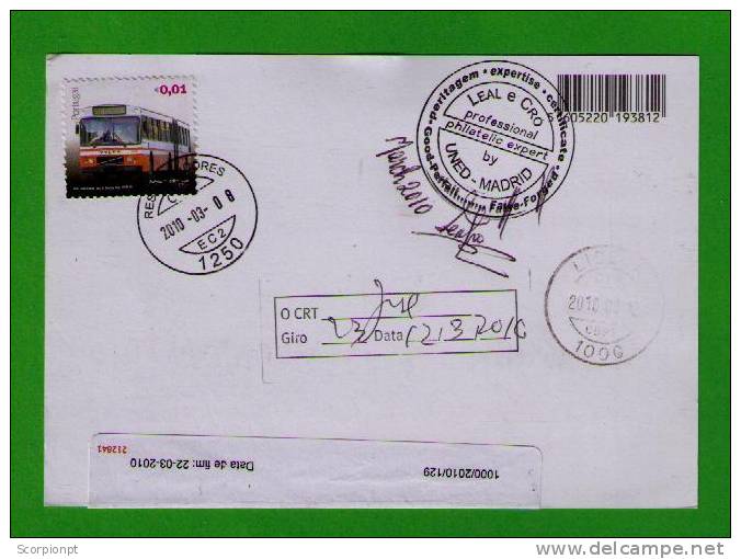 Tramway Electric Transports Lisboa Postal Stationery «certificate=expertisé» Entier Postale Sp1390 - Tranvías