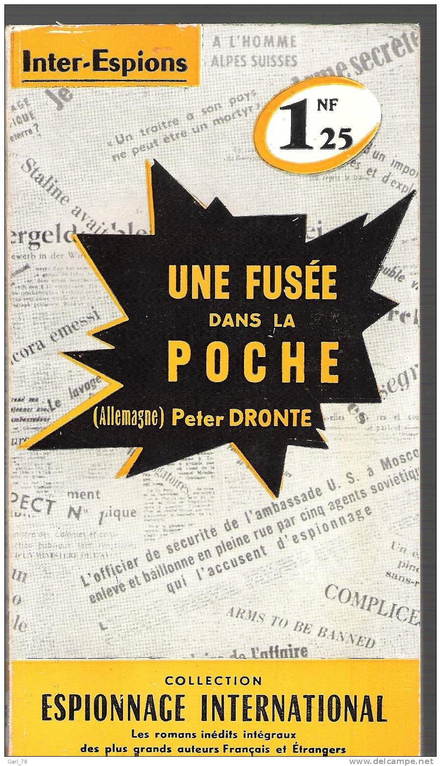 Peter DRONTE : Une Fusée Dans La Poche - Edition PRESSES INTERNATIONALES - 1960 - Presses Internationales