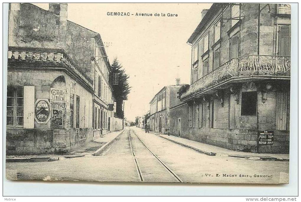 GEMOZAC     -      Avenue De La Gare. - Autres & Non Classés