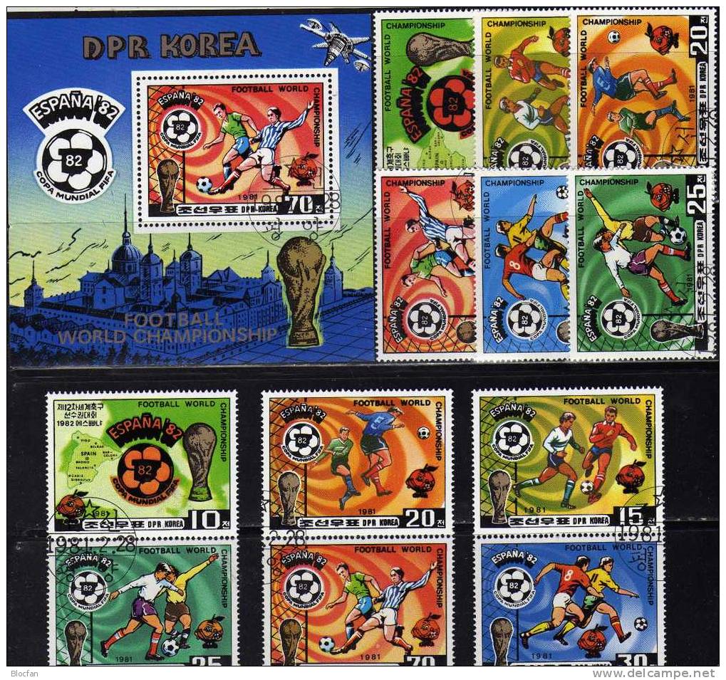 Fussball WM Rimet-Pokal Korea 2099/4,6xZD,KB+ Block 94 O 52€ Maskottchen Von Spanien - Lots & Kiloware (mixtures) - Max. 999 Stamps