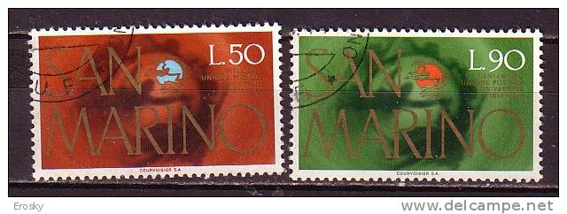 Y8790 - SAN MARINO Ss N°926/27 - SAINT-MARIN Yv N°881/82 - Used Stamps