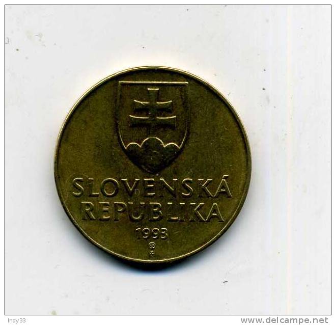 - MONNAIE  SLOVAQUIE . 10 SK. 1993 - Slovaquie