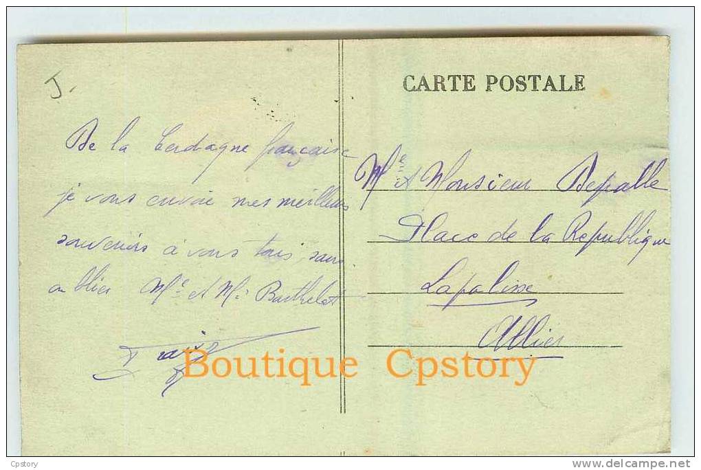 DOUANES - Poste De Douane & Douanier à Bourg  Madame - Dos Scané - Customs