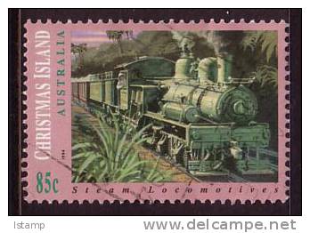 1994 - Christmas Island Steam Locomotives 85c No. 4 Stamp FU - Christmas Island