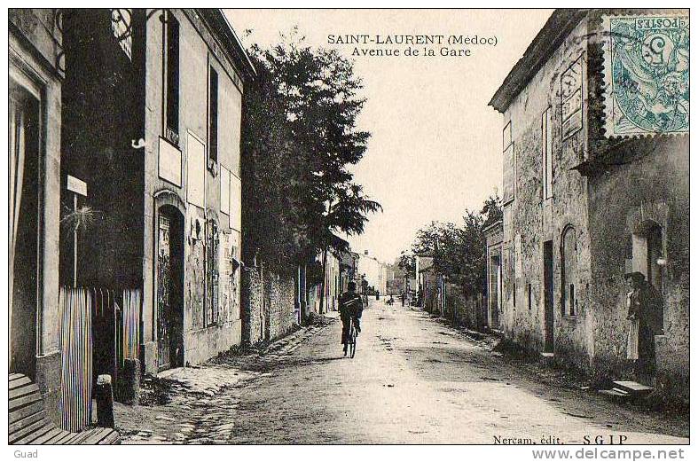 SAINT-LAURENT DU MEDOC - AVENUE DE LA GARE - Sonstige & Ohne Zuordnung