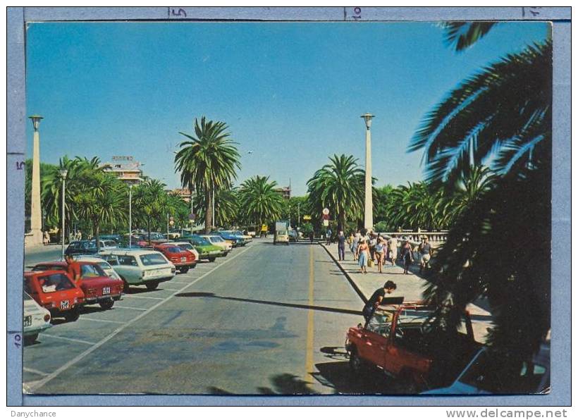 U138 ASCOLI PICENO  SAN BENEDETTO DEL TRONTO VIALE DELLE PALME GARDEN AUTO D'EPOCA         VG - Ascoli Piceno