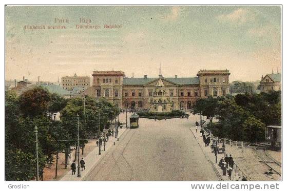 RIGA 54  (LETTONIE) 1910 DUNABURGER BAHNHOF - Lettonie