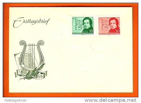 D.D.R. 1956 FDC Schumann 528-529 - Other & Unclassified