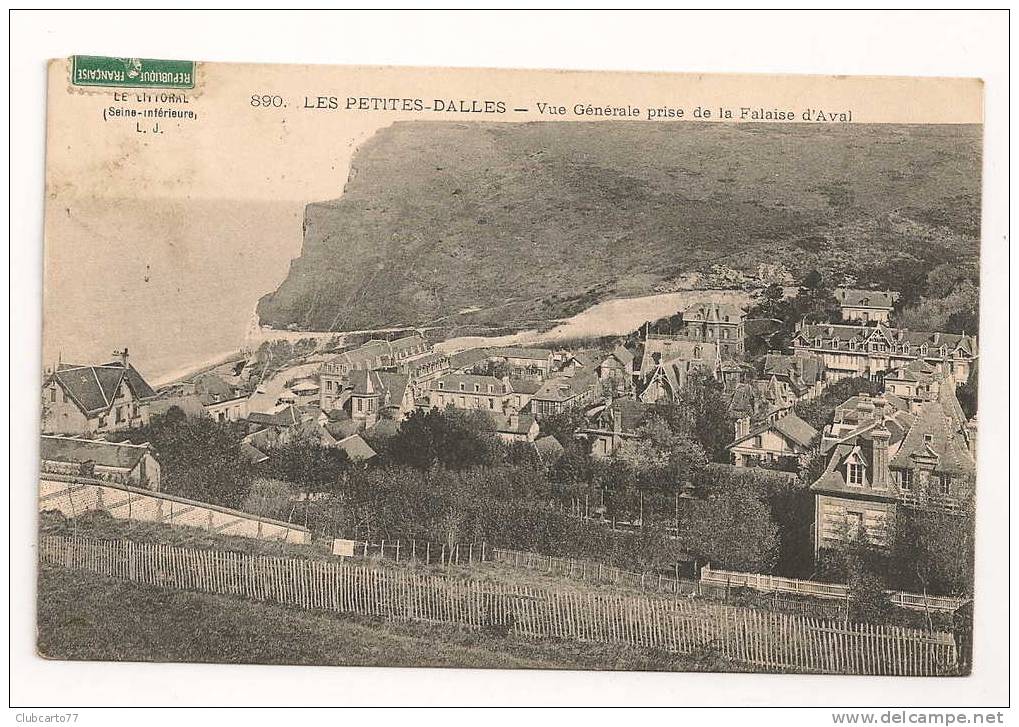 Les Petites Dalles (76) : Vue De La Falaise D'Aval En 1912 . - Aumale